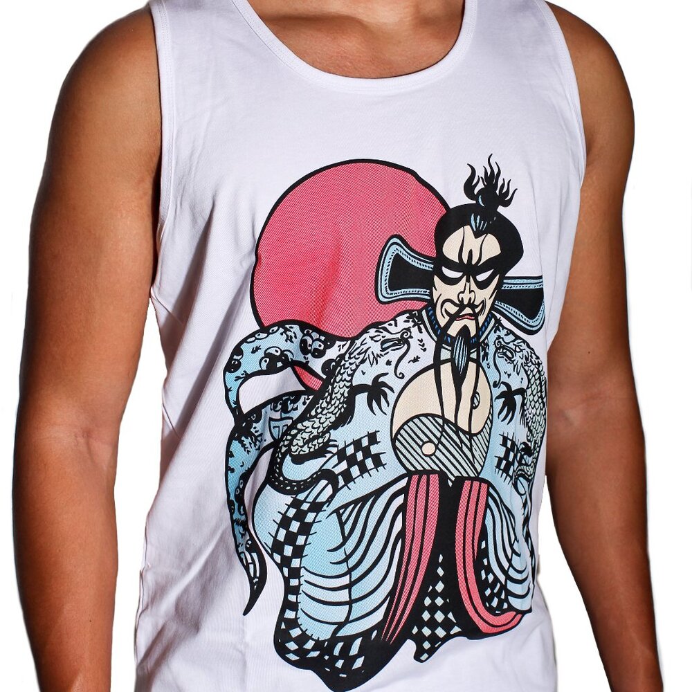 Fu Manchu Tank Top - T-Shirt Jack Burton Movie Big Trouble in Little China S-3XL